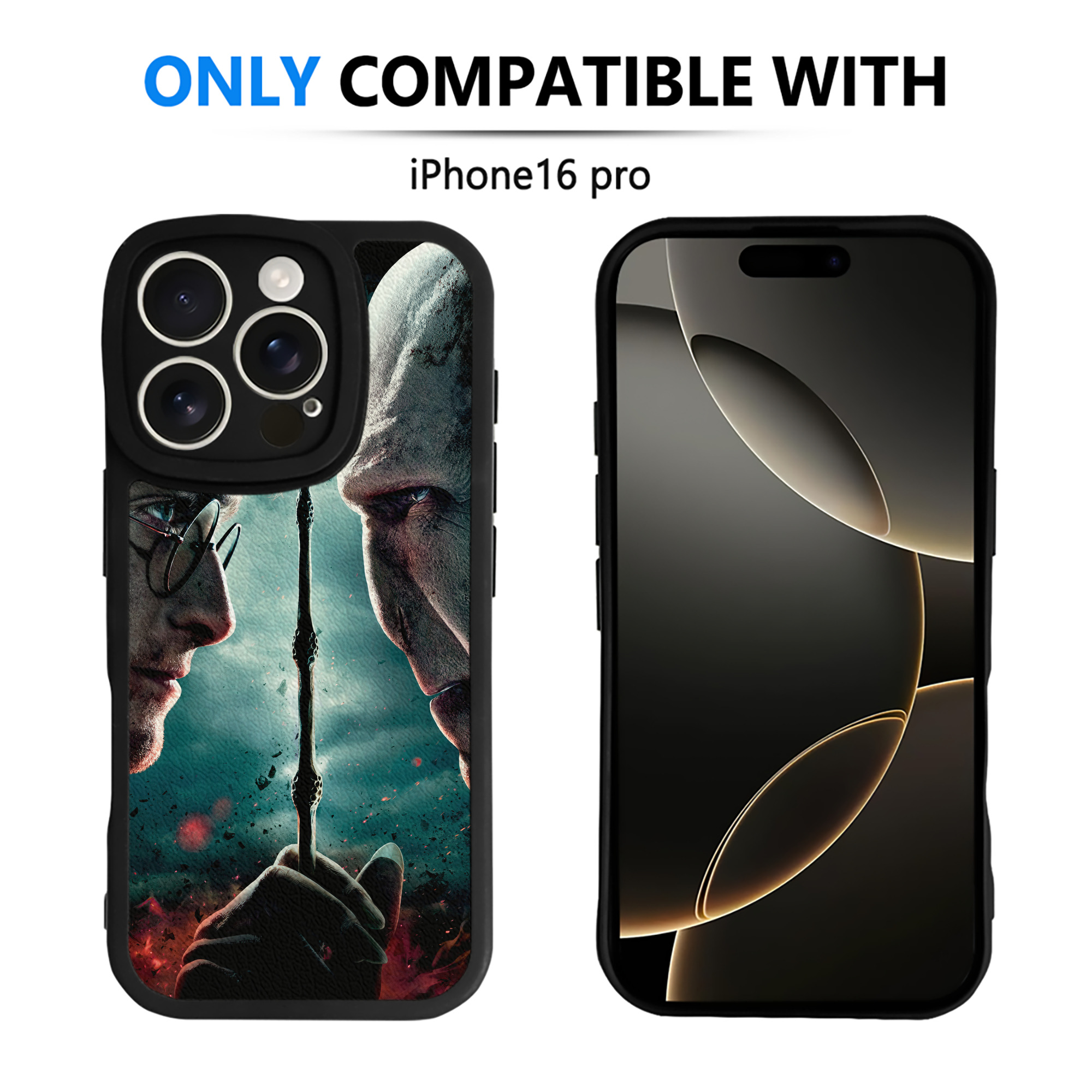 （画像用） Harry Potter ハリー・ポッターシリーズ 【iPhone 16シリーズ対応】シリコンスマホケース（レザー調） 材質：シリコン